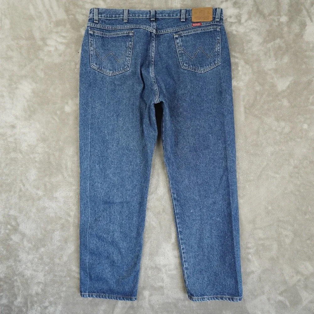 Wrangler Vintage Regular Fit Straight Leg Jeans Mens 40x30 Blue USA Made 96505DK
